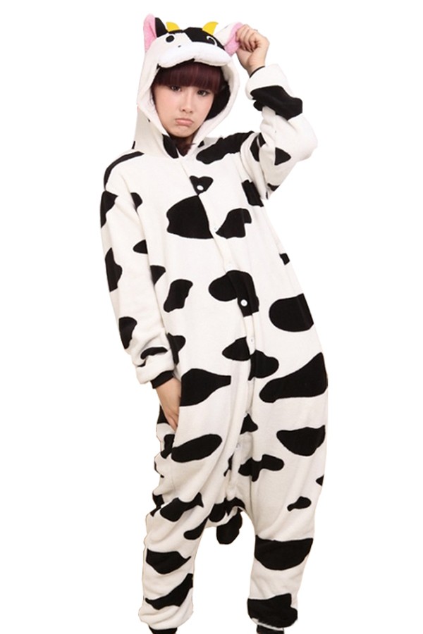 Mascot Costumes Kigurumi Cuddly Cow Pajamas Costume - Click Image to Close
